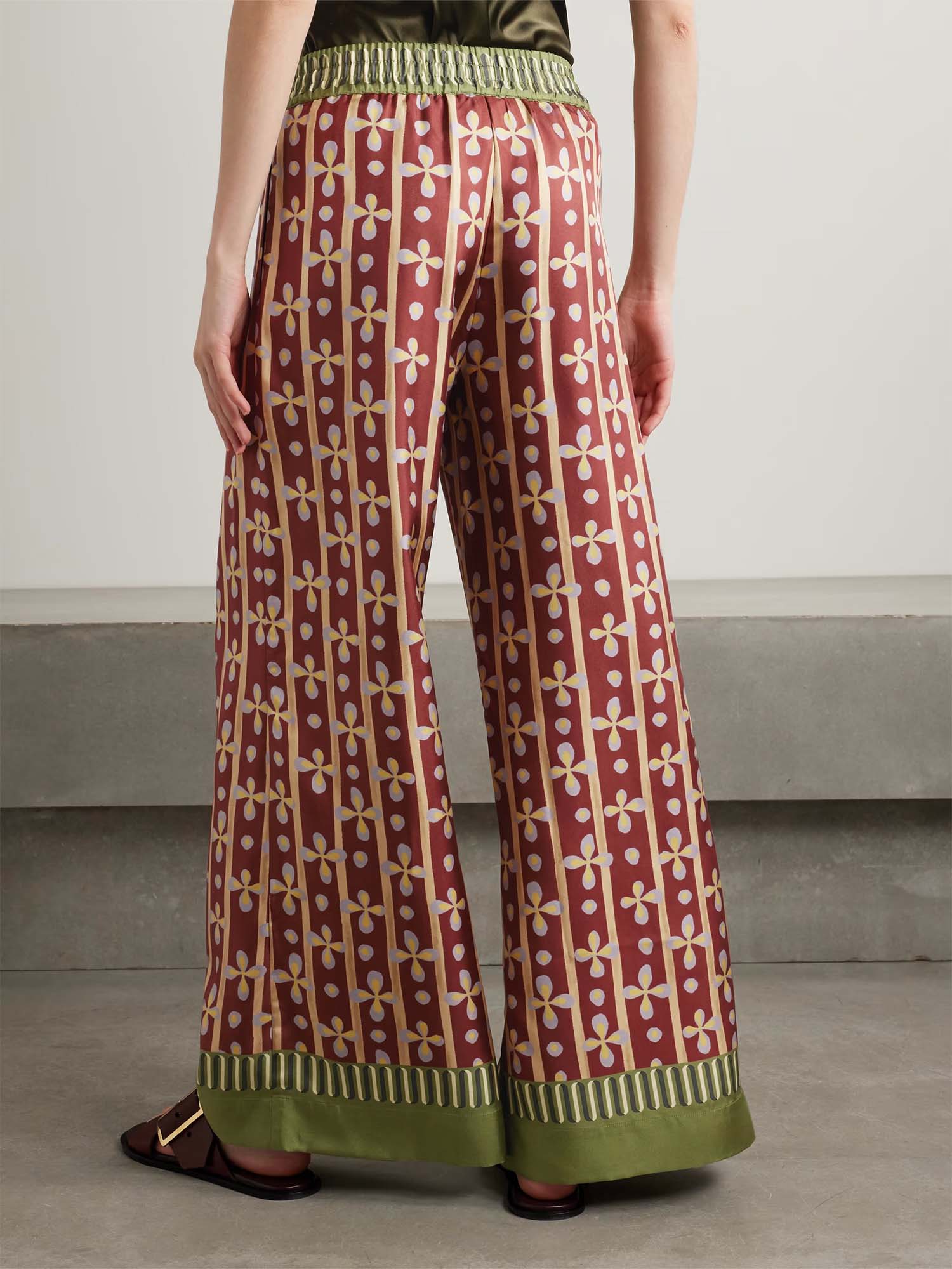 Bohemian Graphic Wide Leg Pants