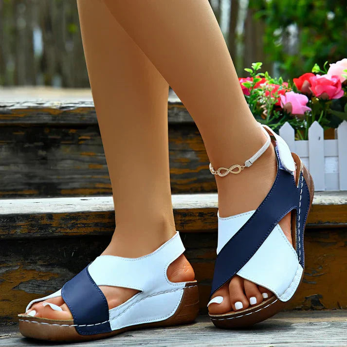 Orthopedic Sandals with Comfortable Diagonal Heel for Women
