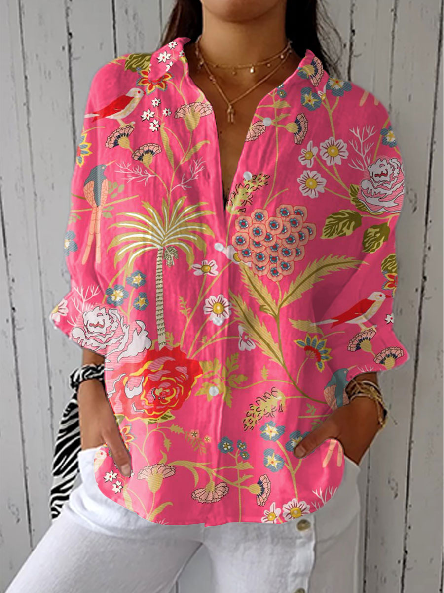Floriana | Tropical Blossom Shirt