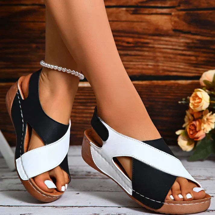 Orthopedic Sandals with Comfortable Diagonal Heel for Women