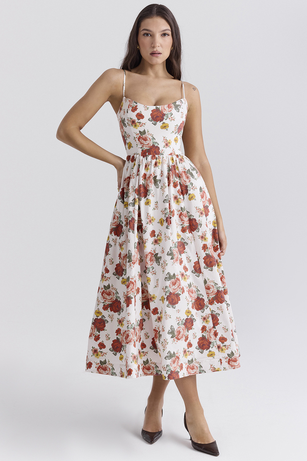 Estelle | Elegant Midi Corset Dress for Summer