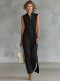 Athletic Style Maxi Dresses for Women with Sleeves MDZ1960C6Y