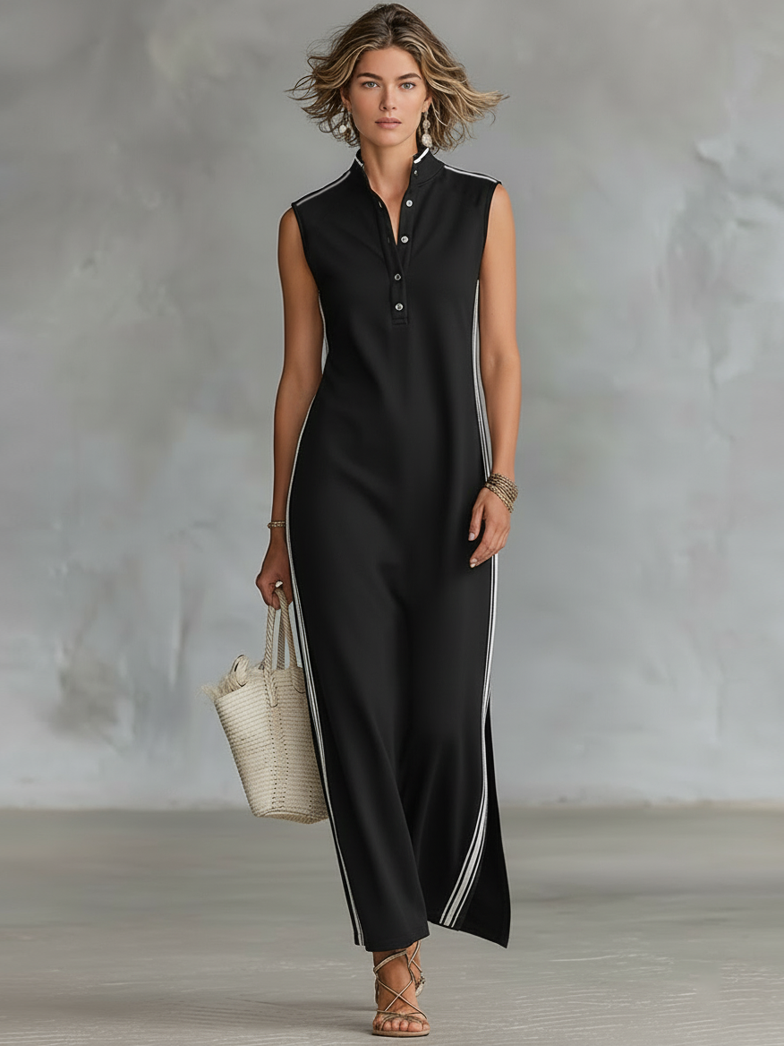 Athletic Style Maxi Dresses for Women with Sleeves MDZ1960C6Y