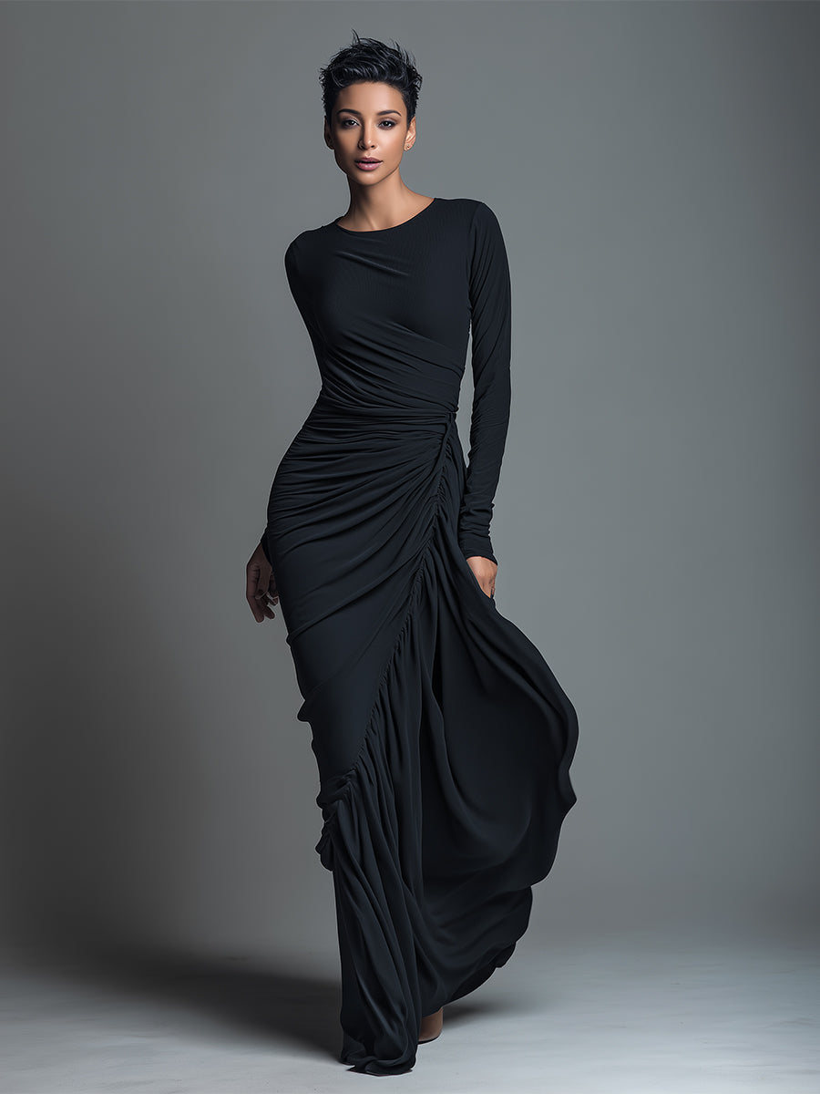 Elegant Black Maxi Dresses for Women MDA1541H1I