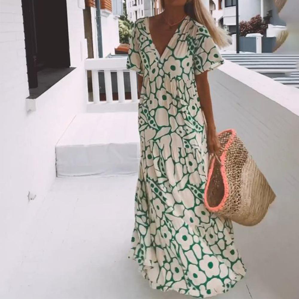 BEATRICE | Green Maxi Dress