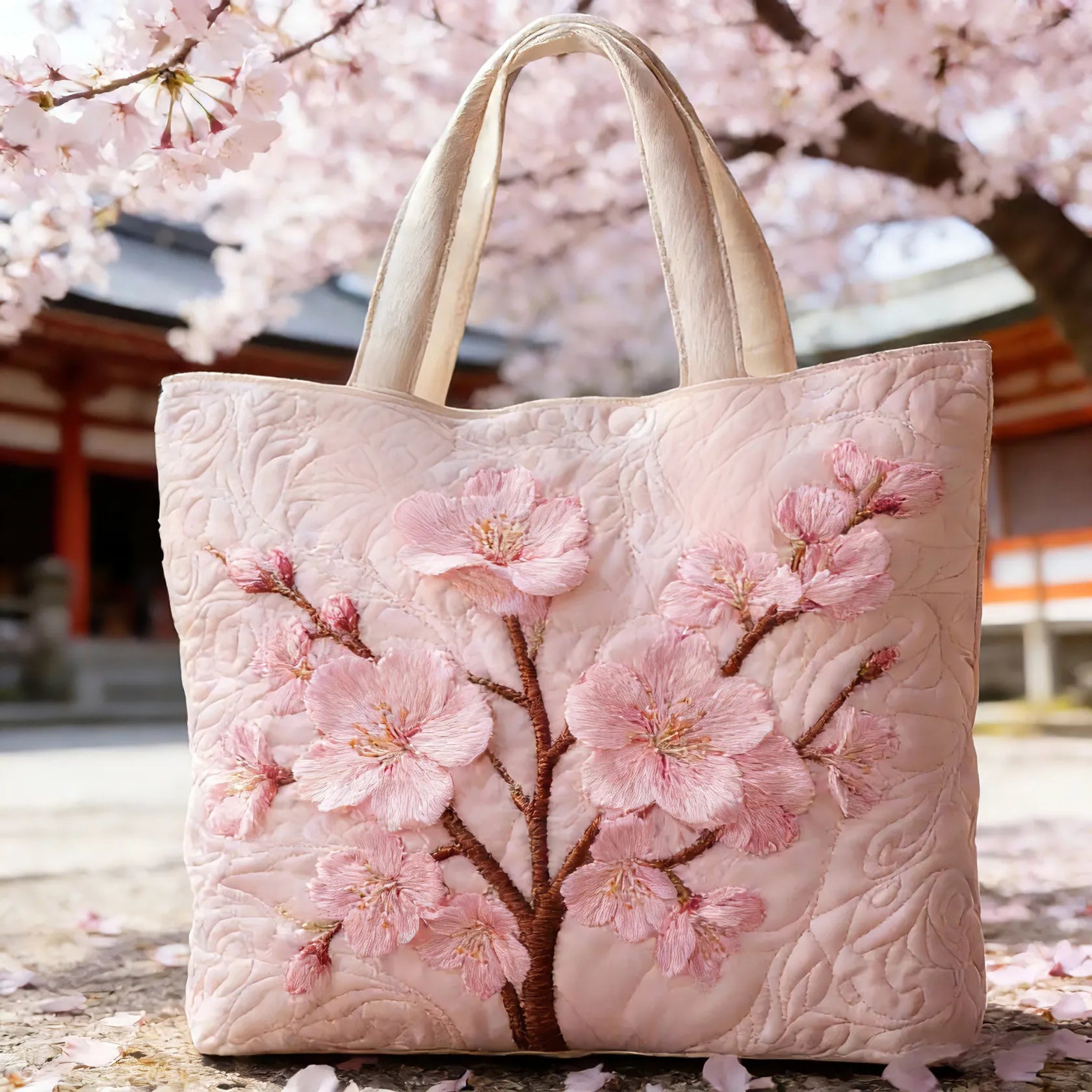 Handmade Quilted Tote Bag | Quiet of Bloom