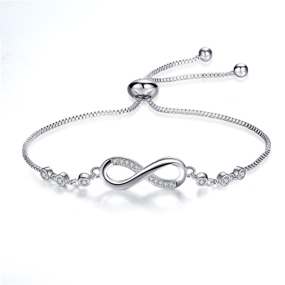 Adjustable Chic Rose Gold Infinity Bracelet