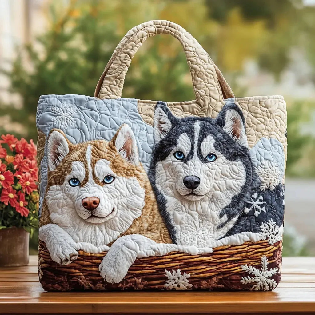 Friends for Winter | Handcrafted Quilt Bag