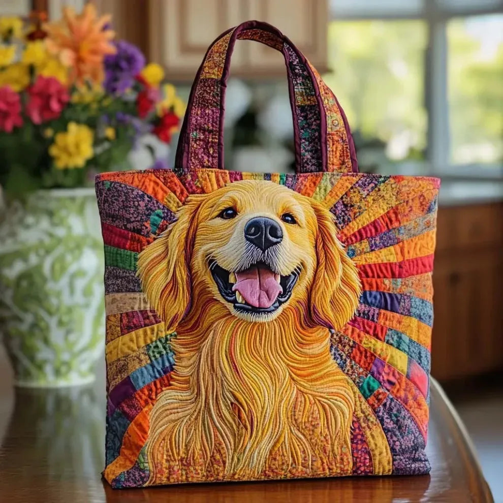 Golden Companion | Handmade Quilted Bag