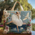Elegance of the Duck Ballet | Handmade Quilt Bag