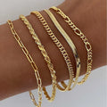 5-Piece Bracelet Set in Gold