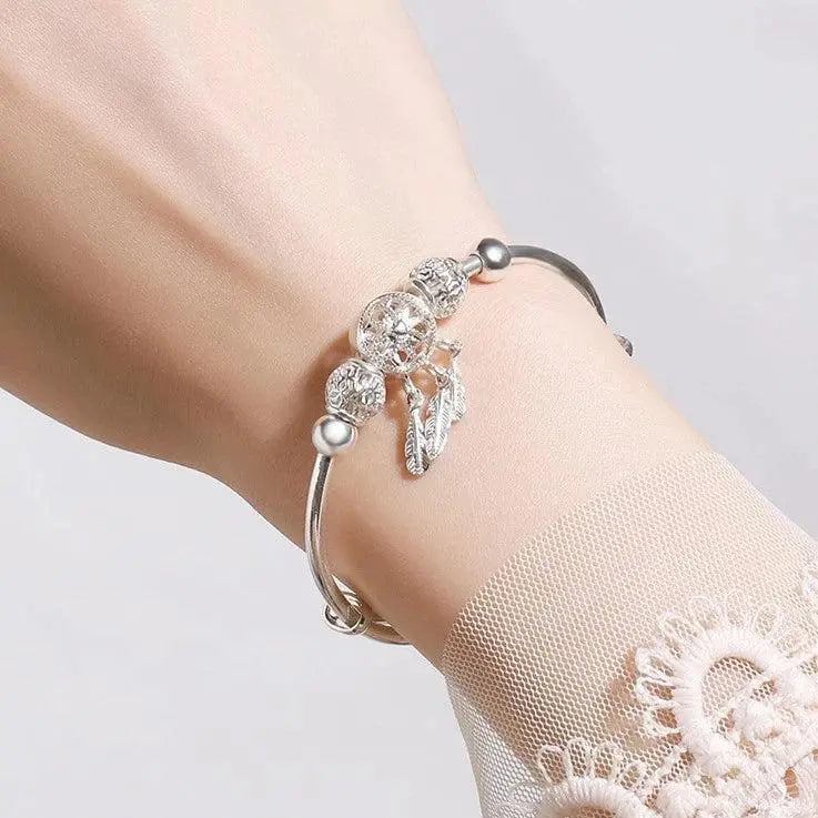 Dream Catcher Bracelet in Silver