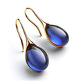 Elegant Drop Earrings with Crystals