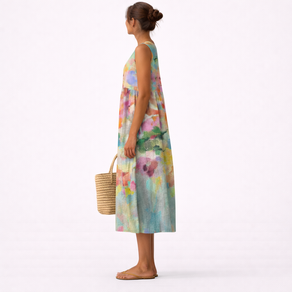 Karla™ | Elegant Colorful Midi Dress