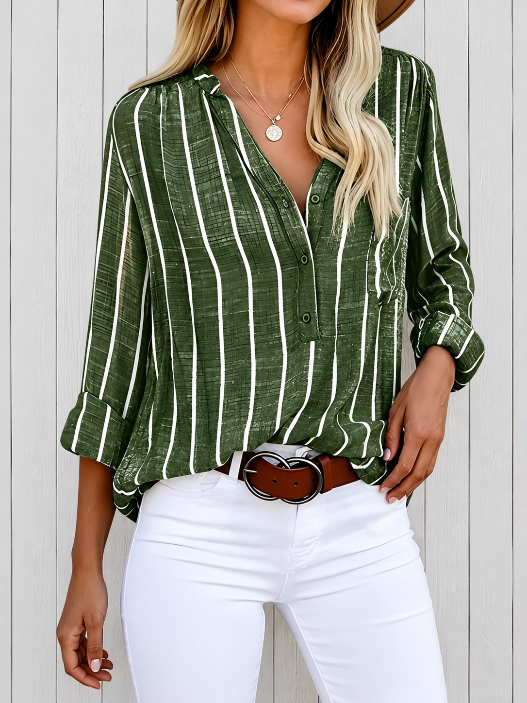 Lilac™ | Elegant Striped Shirt