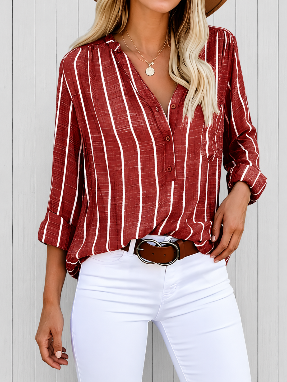 Lilac™ | Elegant Striped Shirt