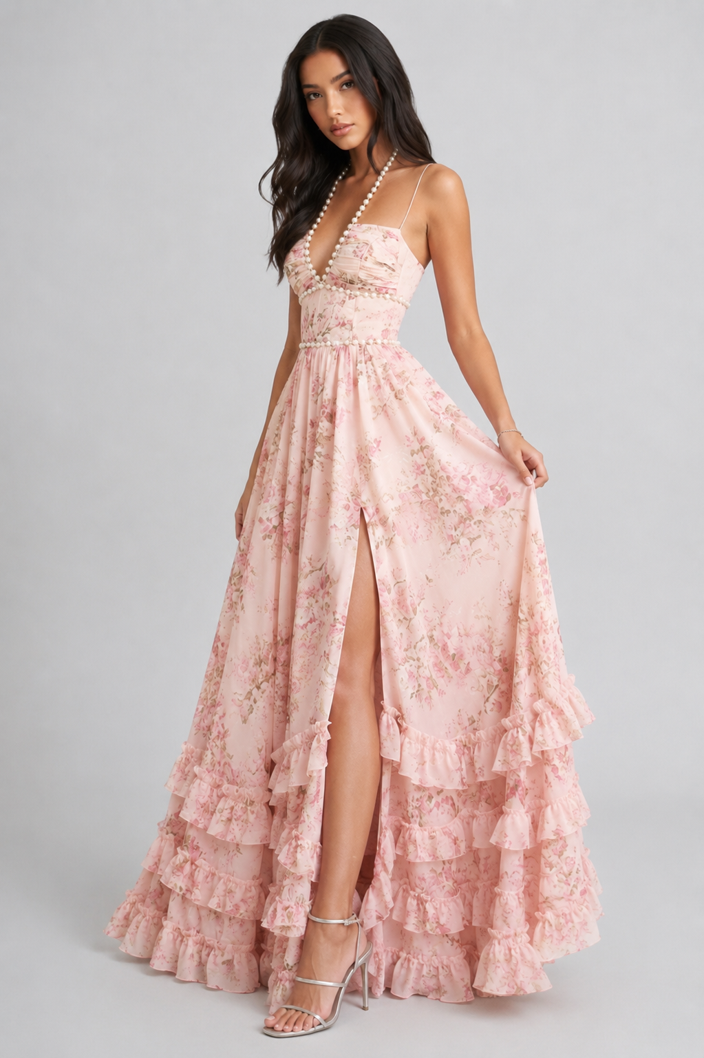 VALESKA | Vintage Floral Maxi Dress