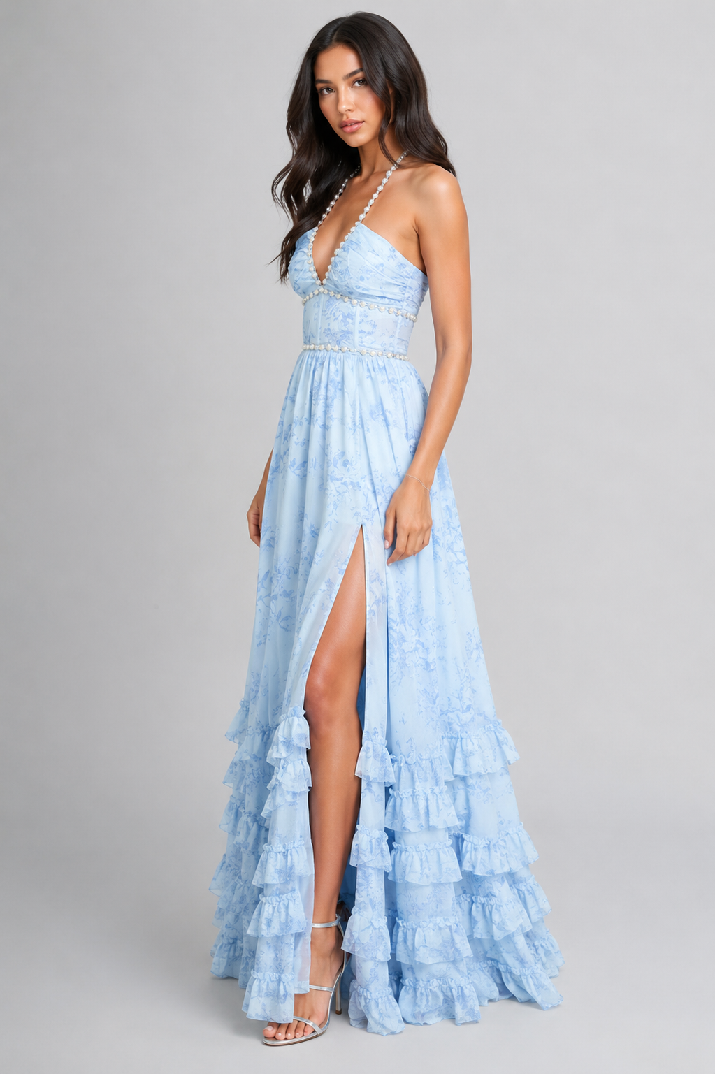 VALESKA | Vintage Floral Maxi Dress