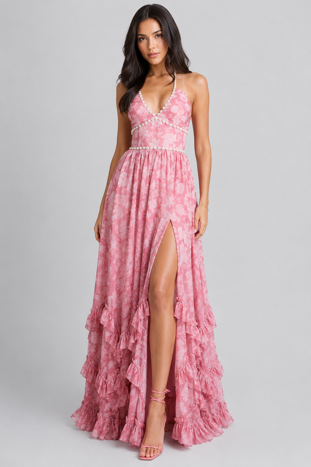 VALESKA | Vintage Floral Maxi Dress