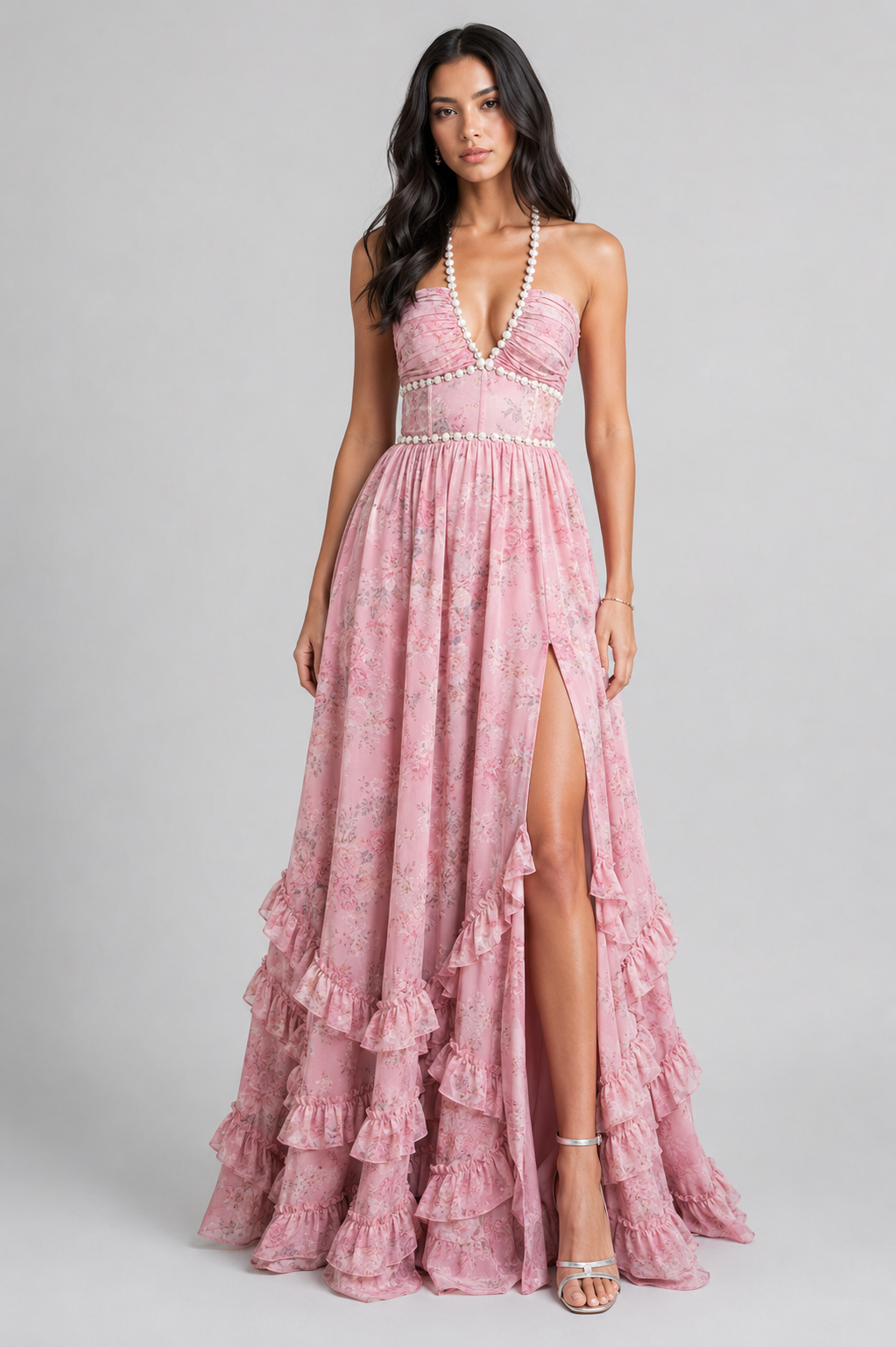 VALESKA | Vintage Floral Maxi Dress