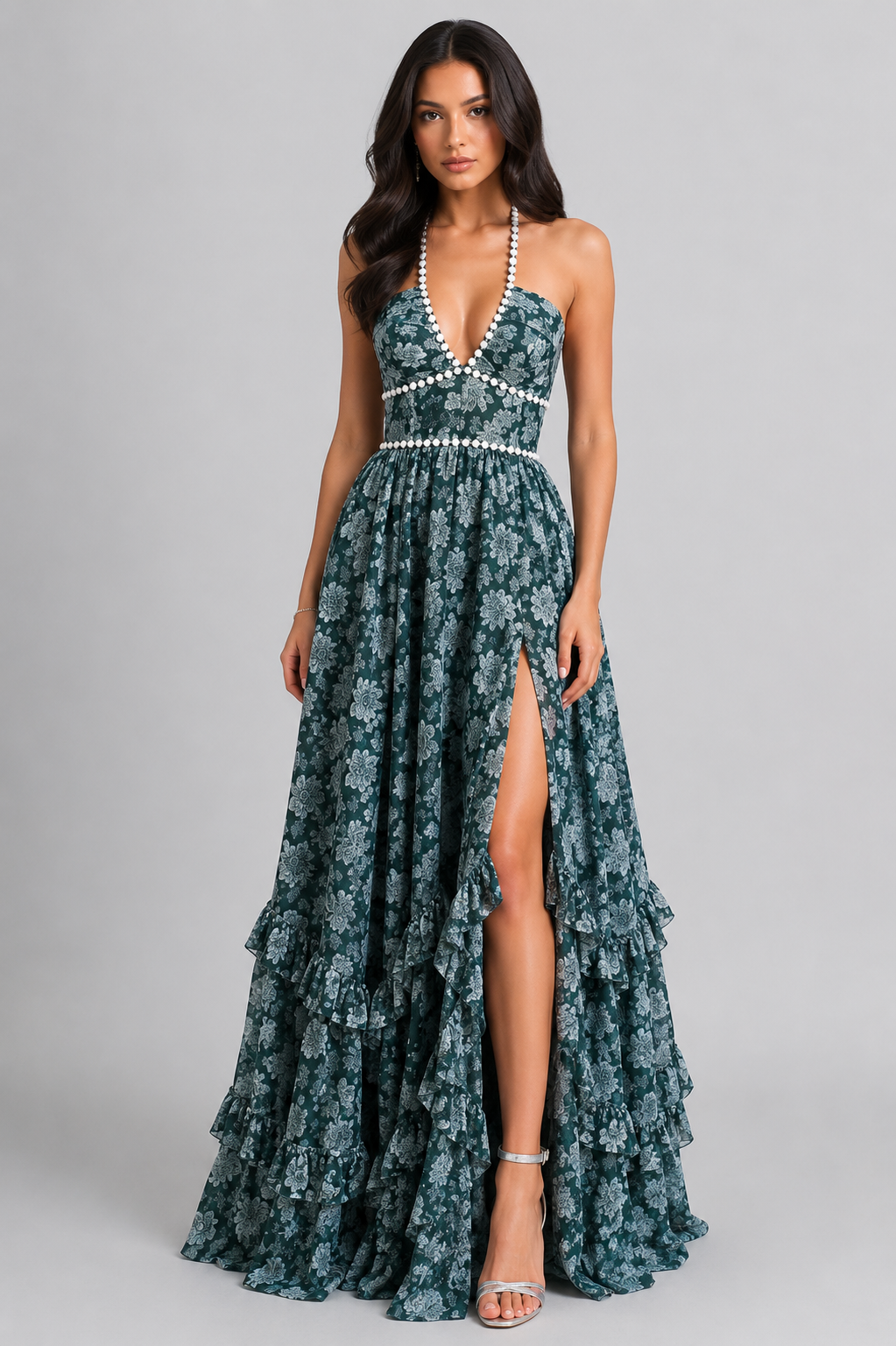 VALESKA | Vintage Floral Maxi Dress