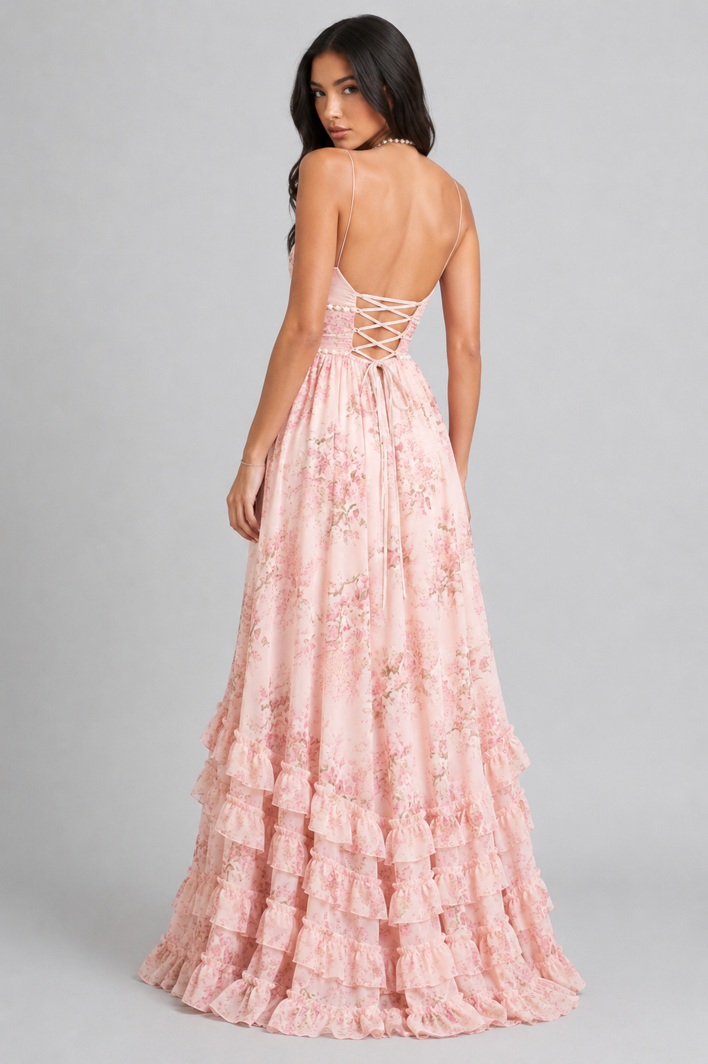 VALESKA | Vintage Floral Maxi Dress