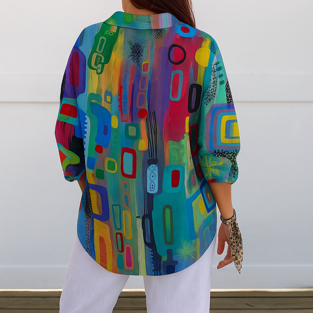 Catalina | Artistic Button-Up Shirt