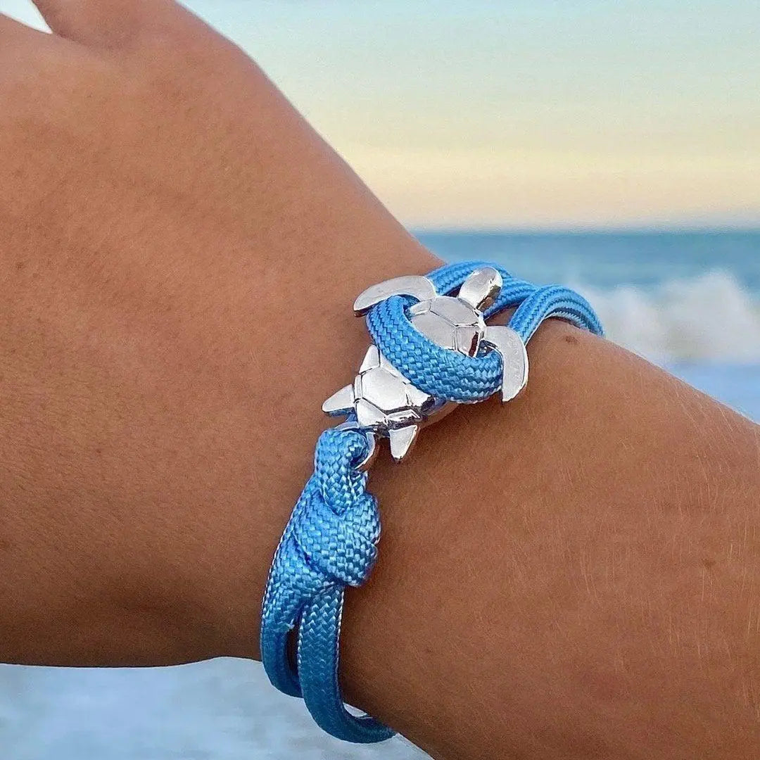 Handmade Sea Turtle Leather Bracelet