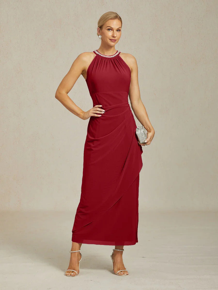 Elegant Maxi Dresses with Pearls and Ruffle Details