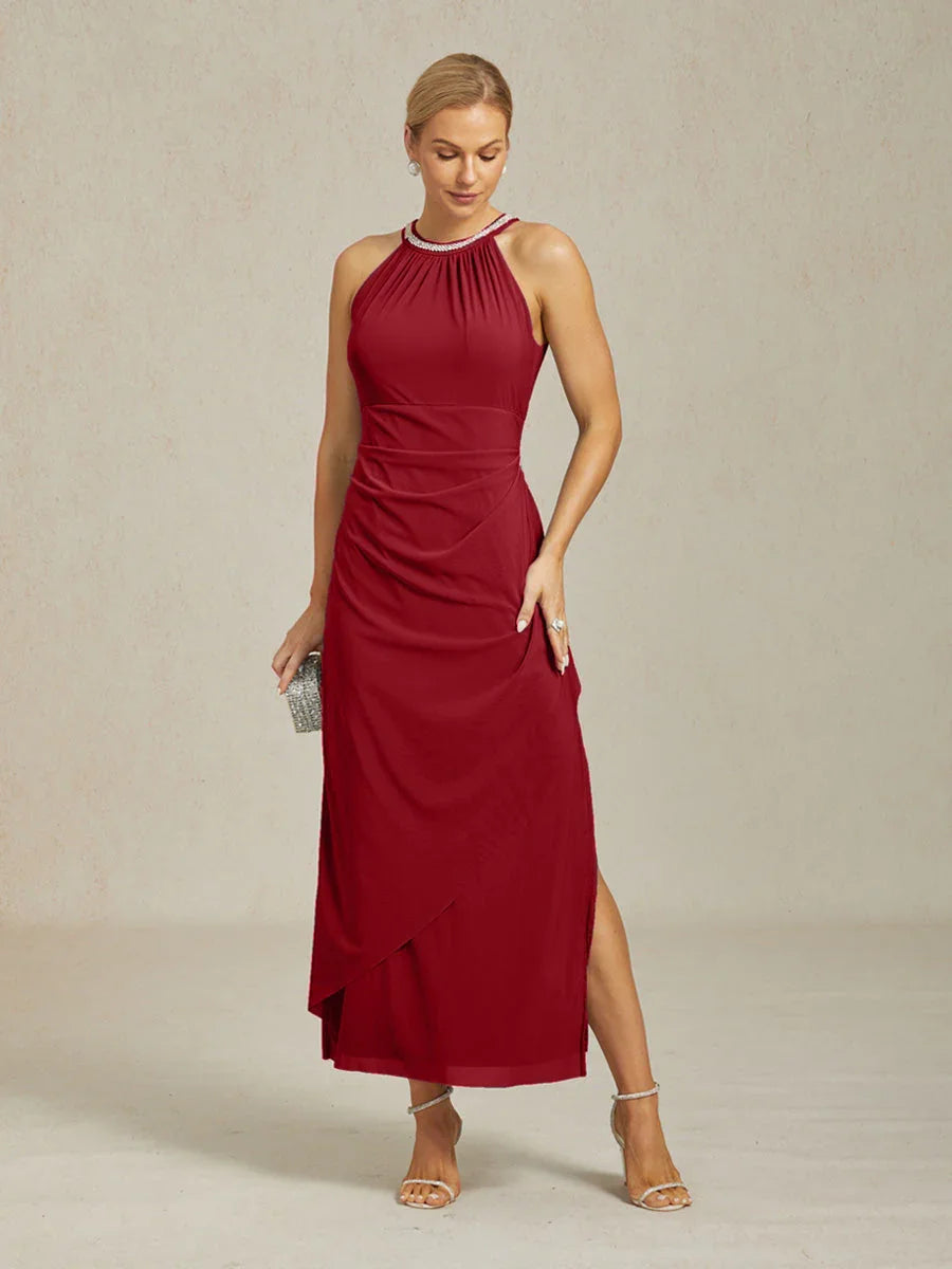 Elegant Maxi Dresses with Pearls and Ruffle Details