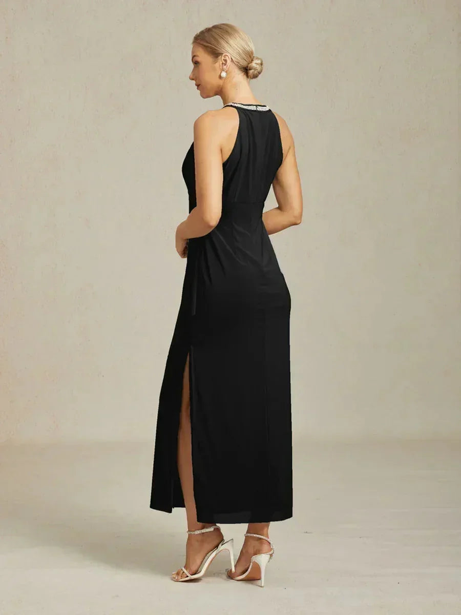Elegant Maxi Dresses with Pearls and Ruffle Details