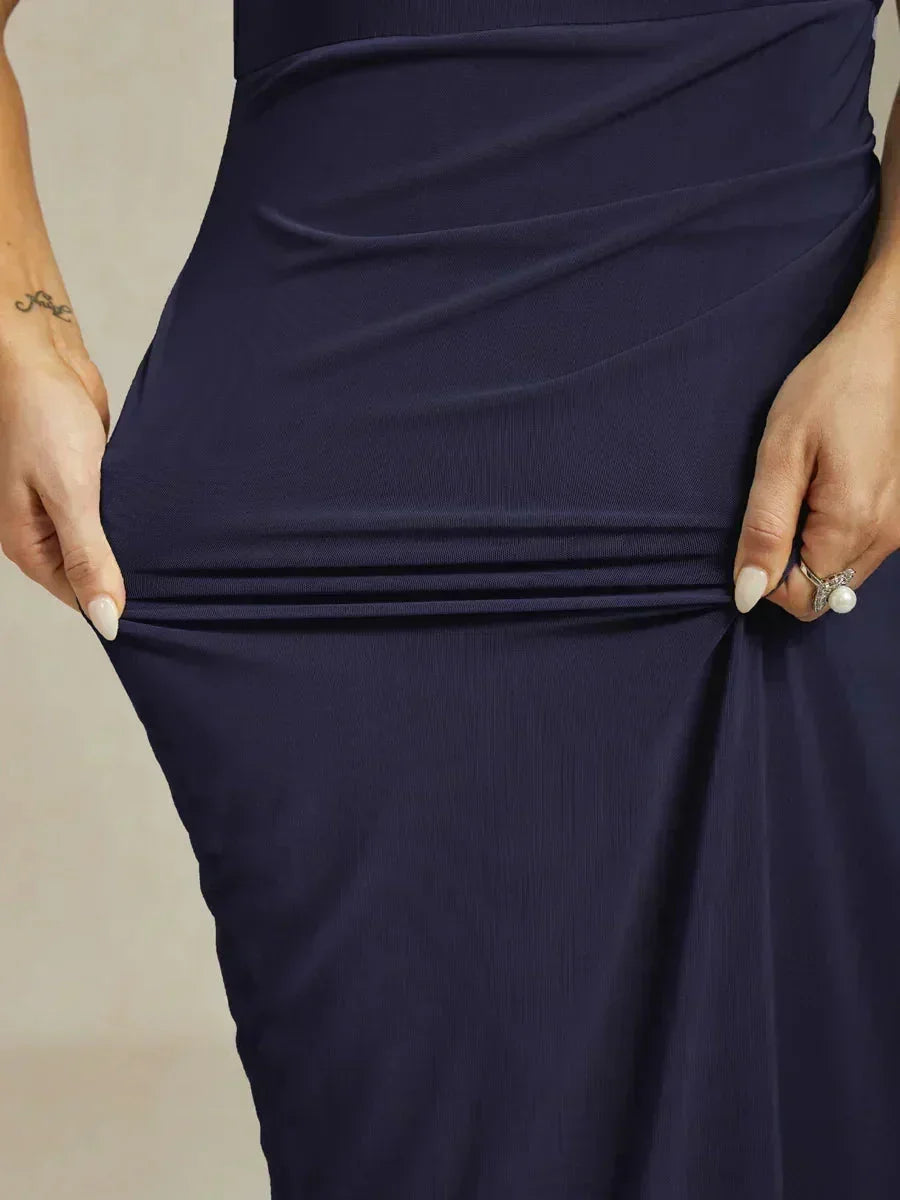 Elegant Maxi Dresses with Pearls and Ruffle Details