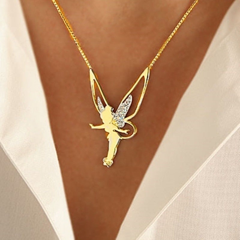 Fairy Pendant in Gold