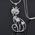Love Cat Pendant in Sterling Silver