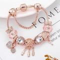 Pink Prayer Bracelet with Sterling Silver Charms Included
