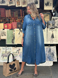 Medium Blue Tencel Saint Tropez Dress