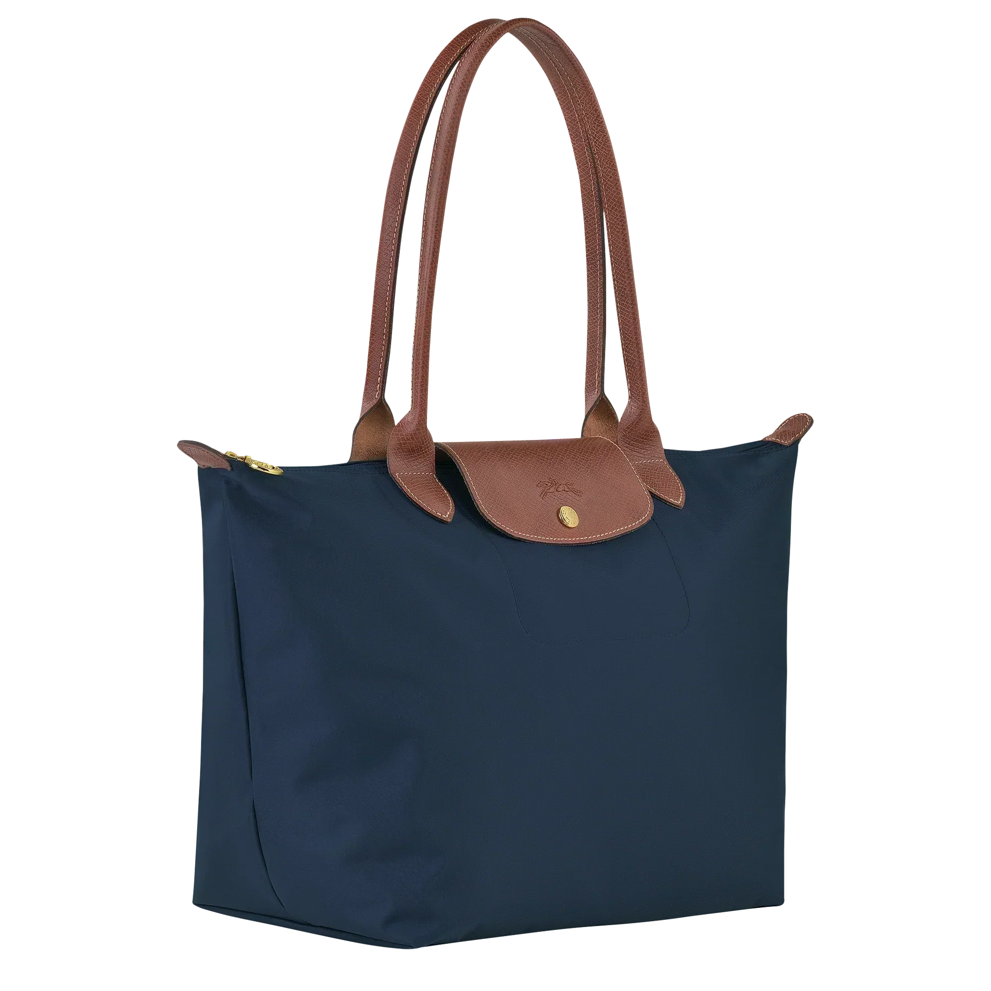 Longchamp - Large Le Pliage Bag, navy