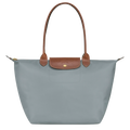 Longchamp - Large Le Pliage Bag, Steel