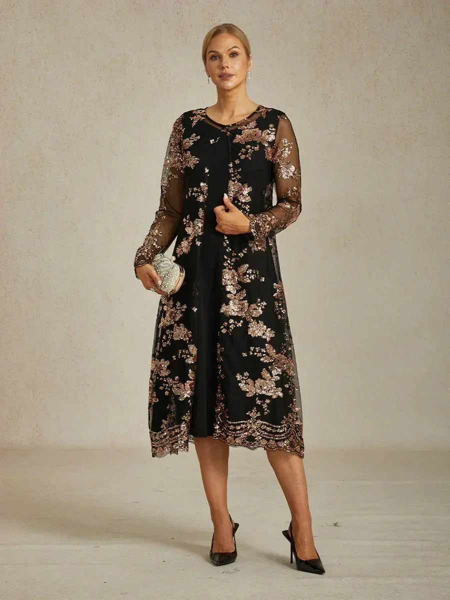 Vintage Sequin Jacket Dress