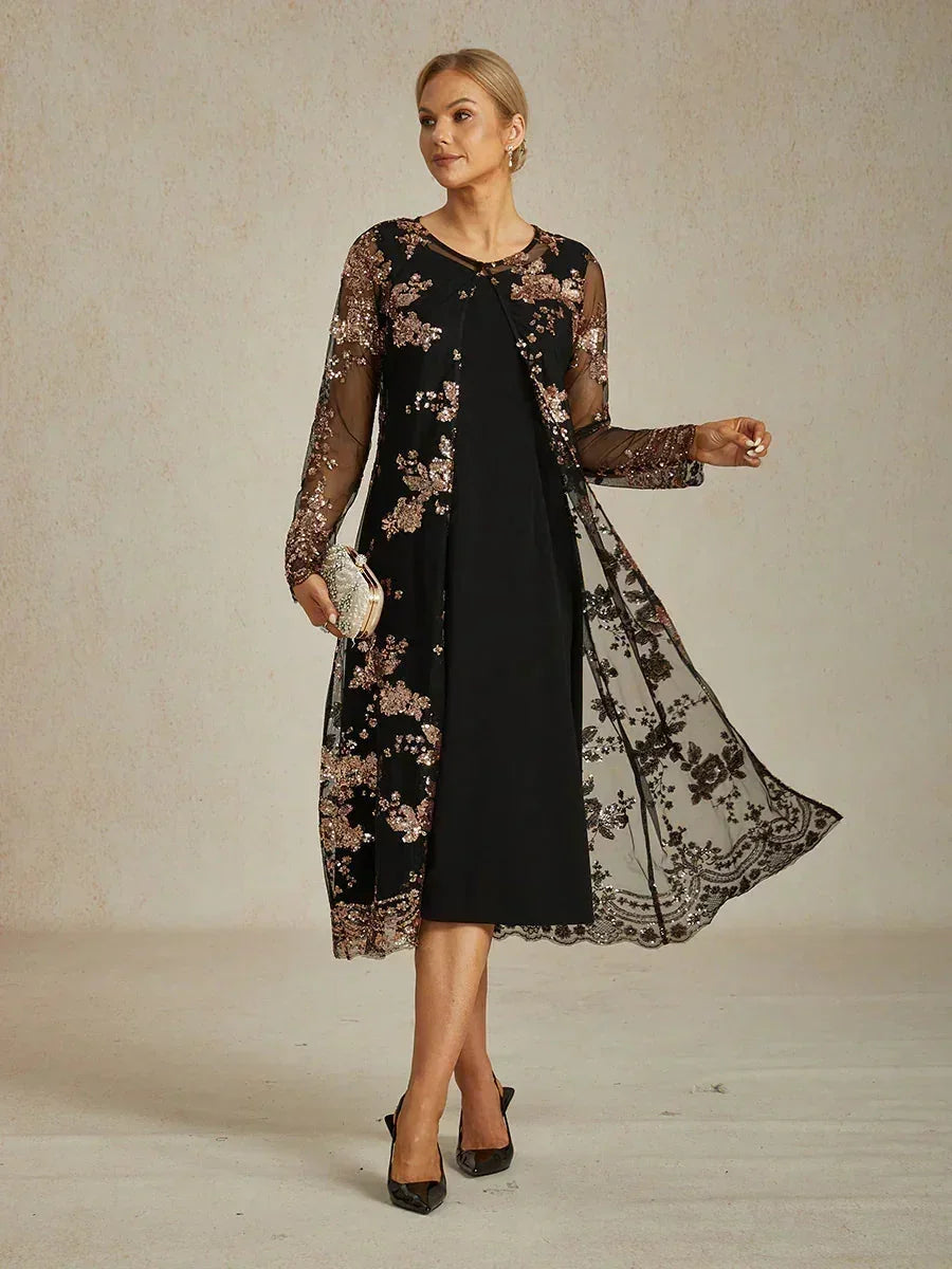 Vintage Sequin Jacket Dress