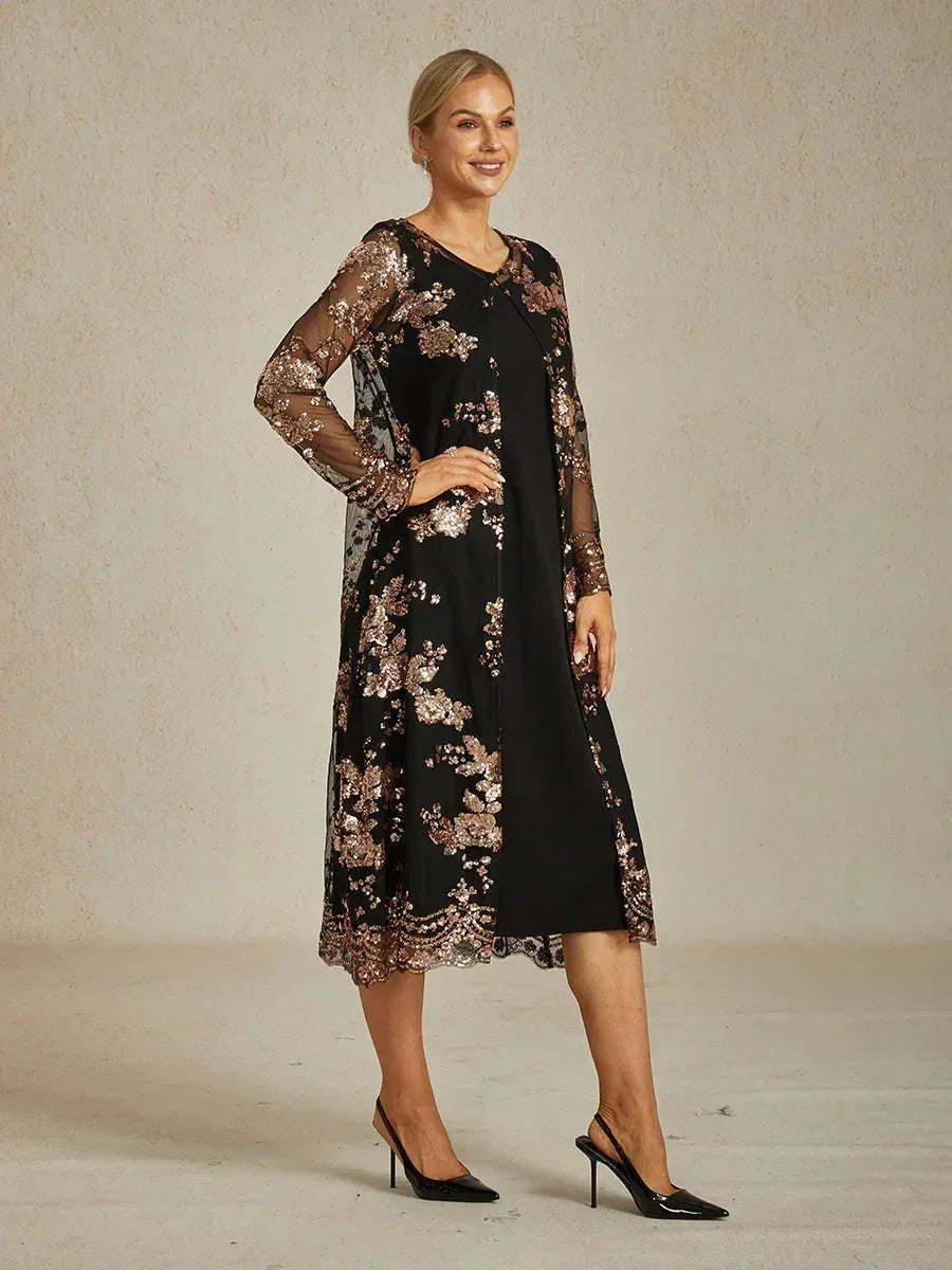 Vintage Sequin Jacket Dress