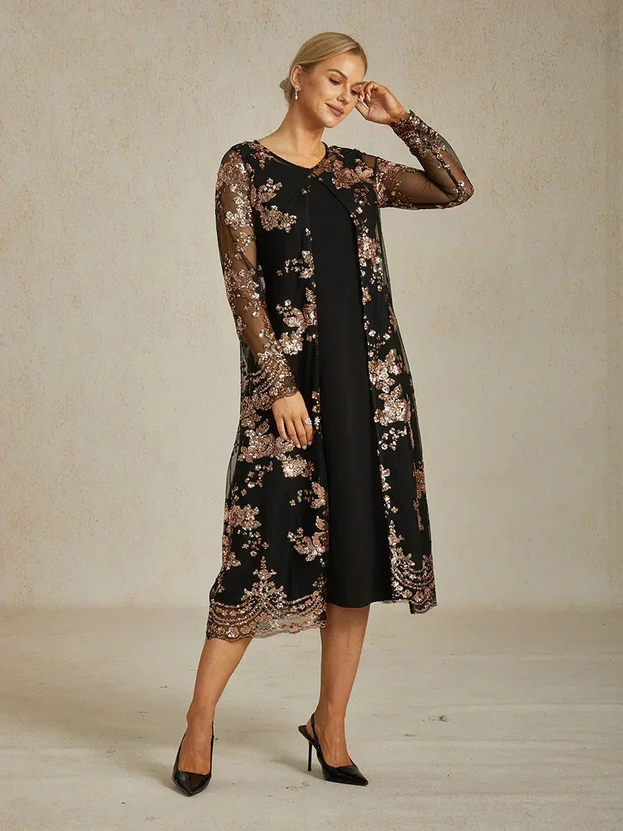 Vintage Sequin Jacket Dress