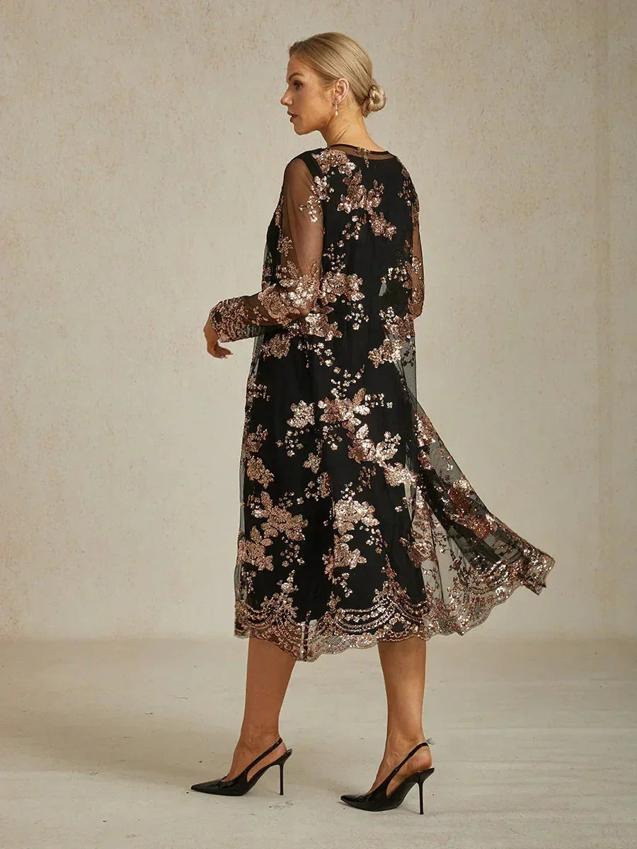 Vintage Sequin Jacket Dress