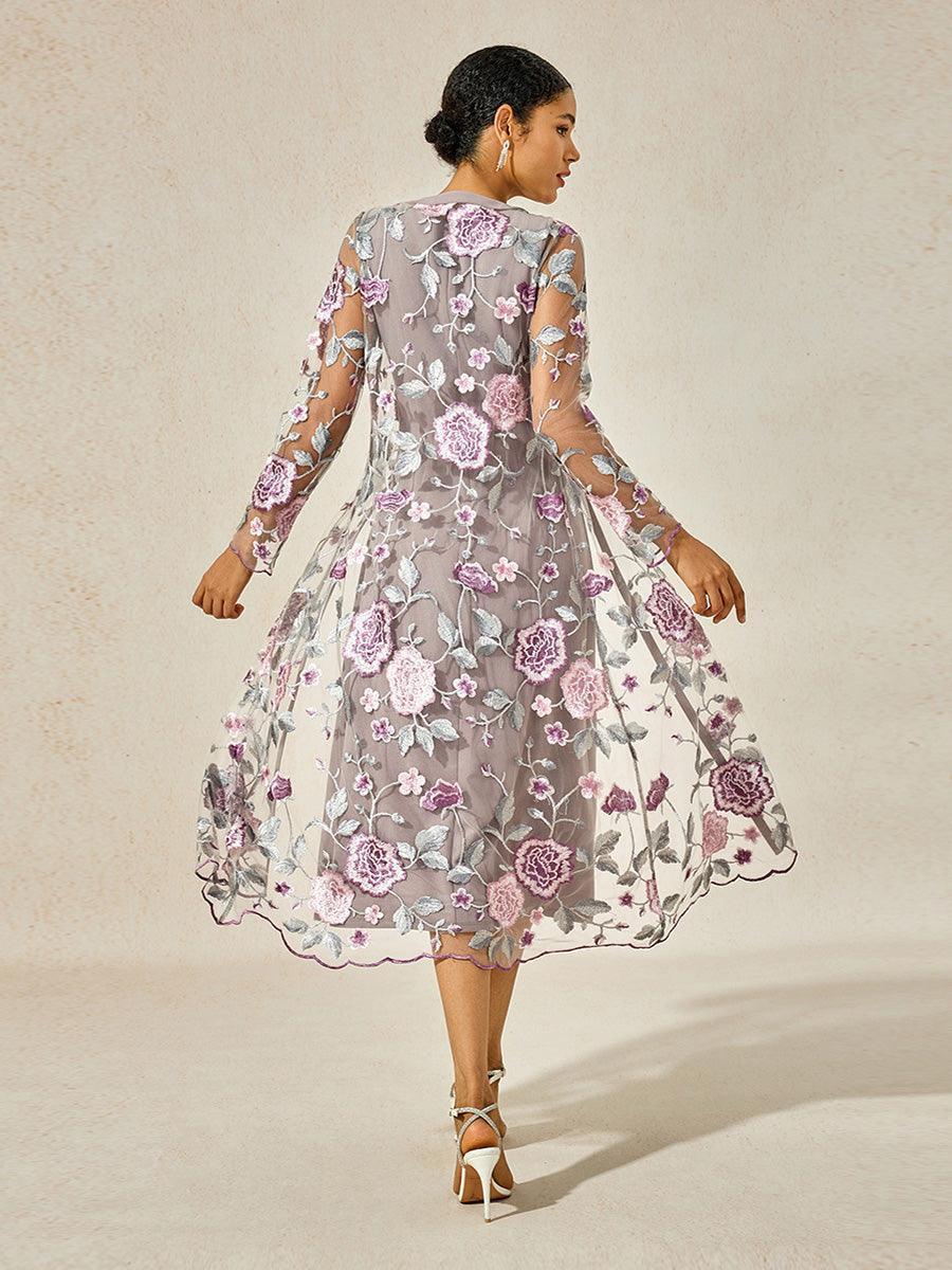 Lace Mesh Dress Set