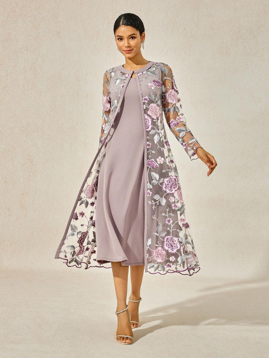Lace Mesh Dress Set