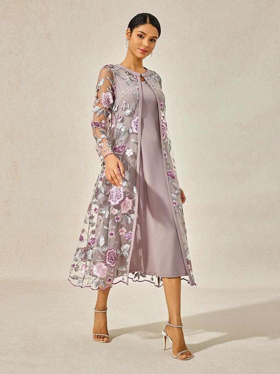Lace Mesh Dress Set