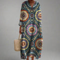 Ava's Geometric Midi Dresses