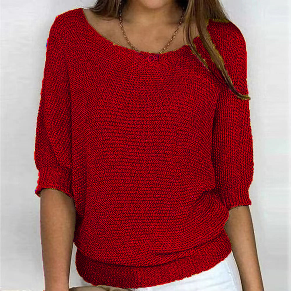 Roundel | Three-Quarter Sleeve Sweater