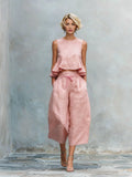 Two-Piece Women's Set with Ruffled Edges