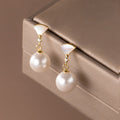 Elegant Silver Earrings with Pearl